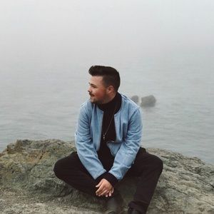 American Apparel Denim Bomber